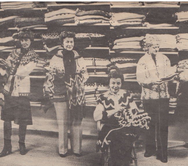 The founding women of the association, 1977