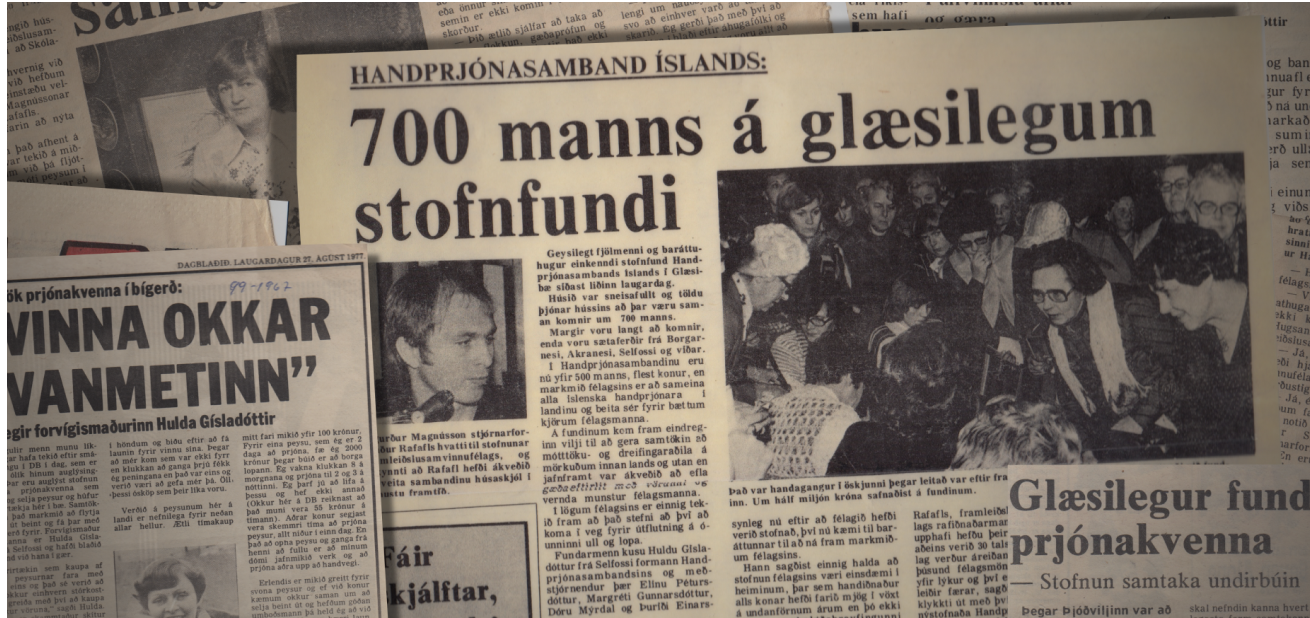 Newspaper clippings about the founding of the association